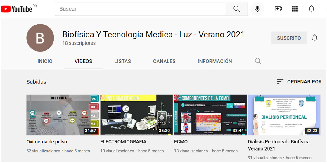 Figura 4. YouTube: Fotografía de videos explicativo de los tópicos tratados.