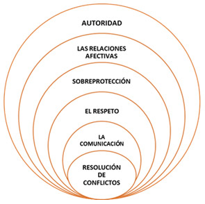 Gráfico 1. Indicadores del contexto familiar que son determinantes en el rol de los padres 